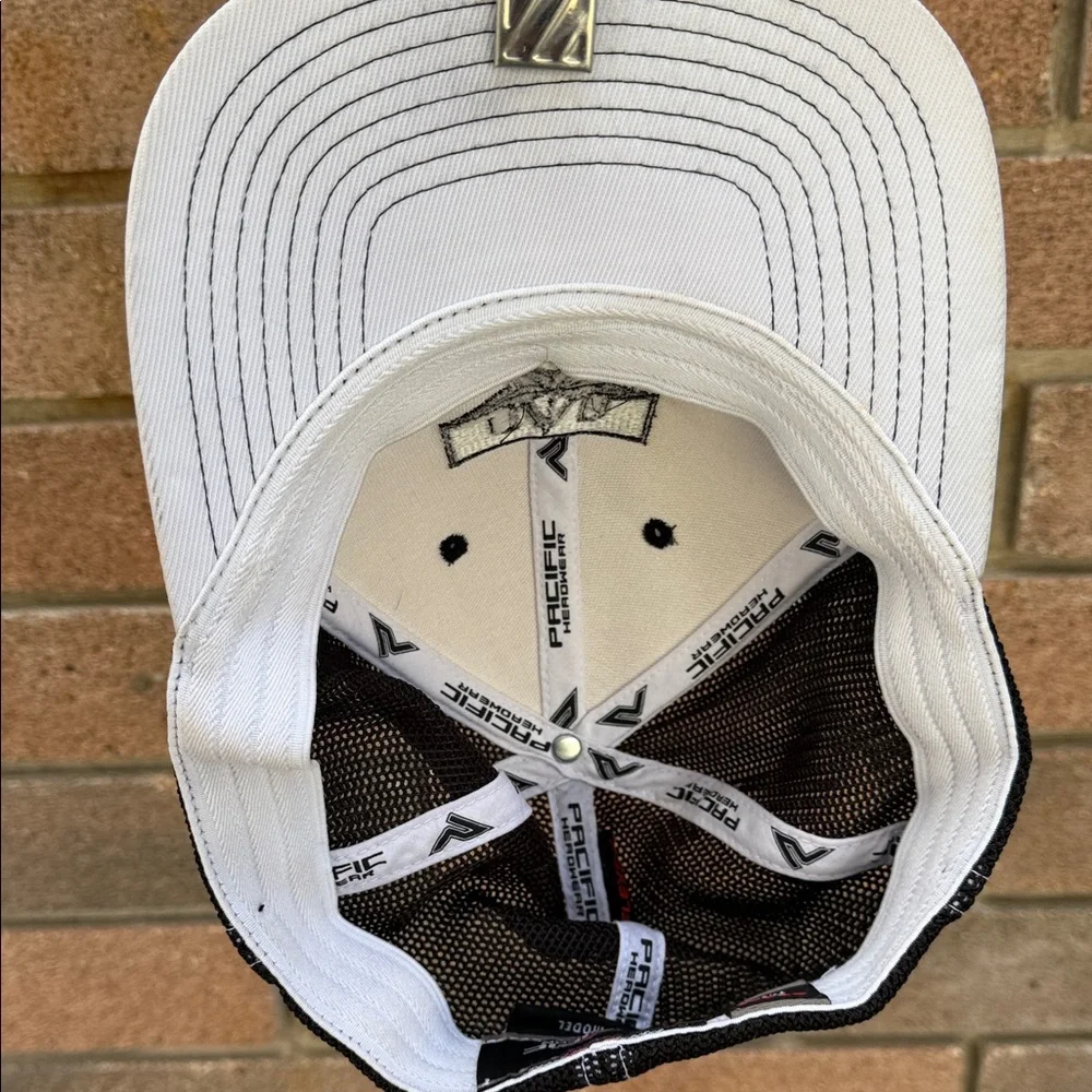Pacifica Black and White Trucker Hat Youth Sizing L-XL - 2 hats